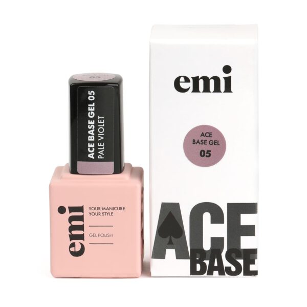 E.Mi Ace Base Gel Pale Violet #05, 9 ml.